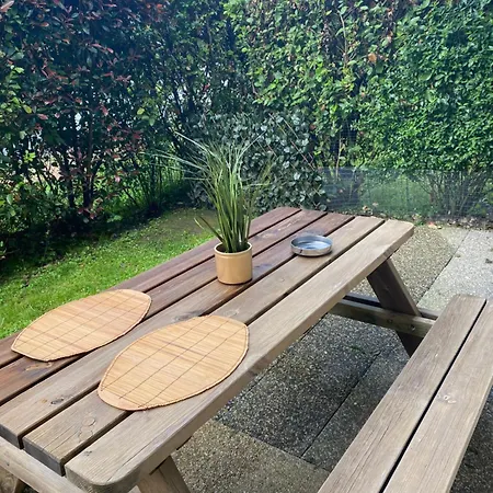 דירה 4 Personnes A 3 Mns De La Avec Jardin פורנישי